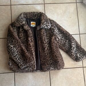 C&C California Leopard Print Kids Puffer Jacket